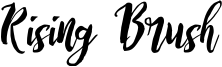 Rising Brush Font