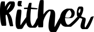 Rither Font
