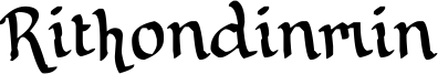 Rithondinmin Font