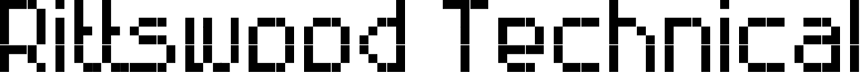 Rittswood Technical Font