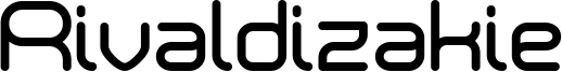 Rivaldizakie Font