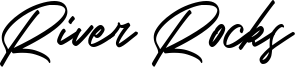 River Rocks Font