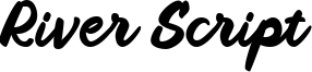 River Script Font