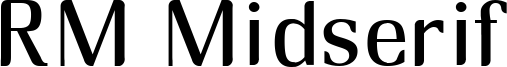 RM Midserif Font