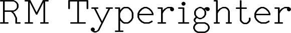 RM Typerighter Font