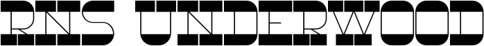 RNS Underwood Font