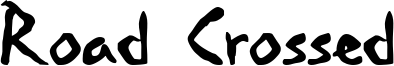 Road Crossed Font