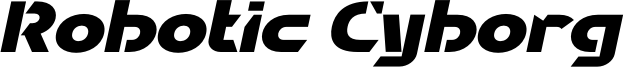 Robotic Cyborg Italic.otf