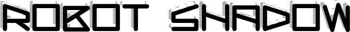 Robot Shadow Font