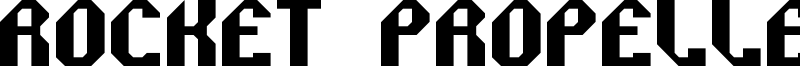 Rocket Propelled Font
