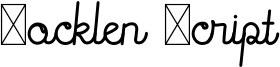 Rocklen Script Font