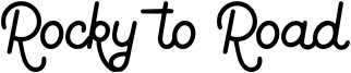 Rocky to Road Font