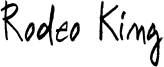 Rodeo King Font
