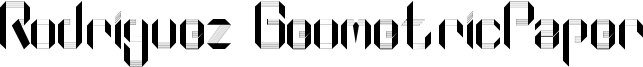 Rodriguez GeometricPaper Font