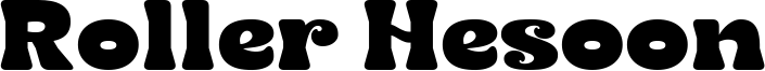 Roller Hesoon Font