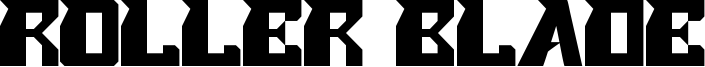 Roller Blade Font