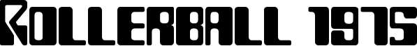 Rollerball 1975 Font
