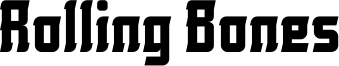 Rolling Bones Font