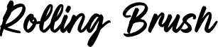 Rolling Brush Font