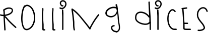 Rolling Dices Font