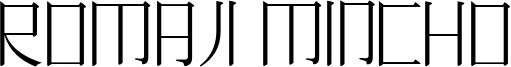 Romaji Mincho Font