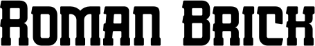 Roman Brick Font