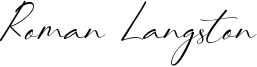 Roman Langston Font