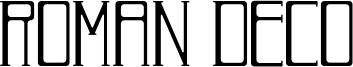 Roman Deco Font