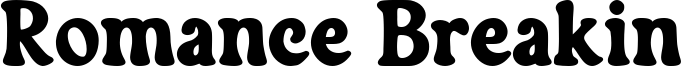 Romance Breakin Font