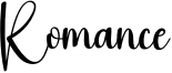 Romance Font