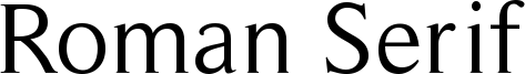 Roman Serif Font