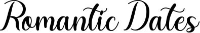 Romantic Dates Font