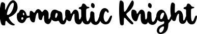 Romantic Knight Font
