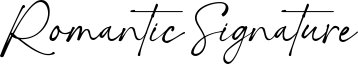 Romantic Signature Font