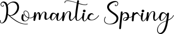 Romantic Spring Font