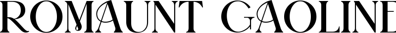 Romaunt Gaolines Font