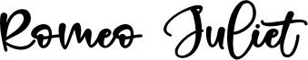 Romeo Juliet Font