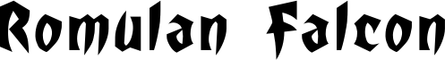 Romulan Falcon Font
