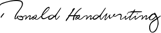 Ronald Handwriting Font