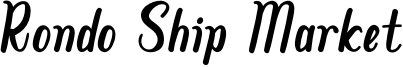 Rondo Ship Market Font