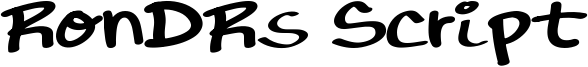 RonDRs Script Font