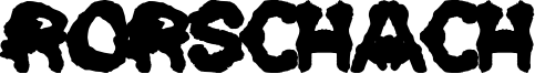 Rorschach Font