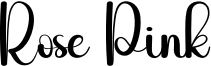 Rose Pink Font