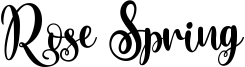 Rose Spring Font