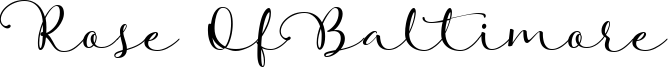 Rose Of Baltimore Font
