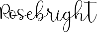 Rosebright Font