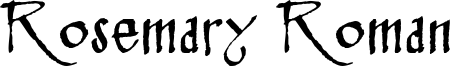 Rosemary Roman Font