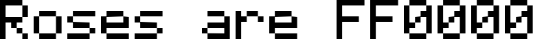 Roses are FF0000 Font