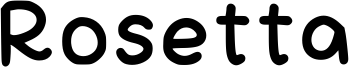 Rosetta Font