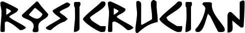 Rosicrucian Font